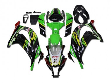 ABS Kits Carenatura Kawasaki ZX10R 11-15 - Verde Nero