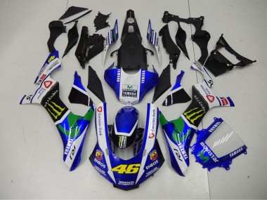 ABS Kits Carene Yamaha R1 15-19 - Blu Blu Bianco ENEOS Movistar 46