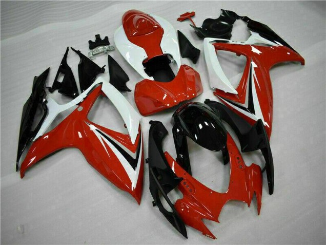 ABS Plastica & Carena Suzuki GSXR 600 / 750 K6 06-07 - Rosso Bianco