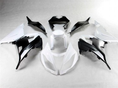 ABS Plastica & Carene Kawasaki ZX6R 13-18 - Bianco Nero