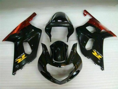 Carena Suzuki GSXR 600 / 750 K1 K2 K3 01-03 - Nero