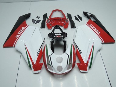 Carene Ducati 749 999 03-04 - Bianco Rosso con Coda Open