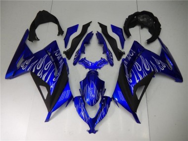 Carene Kawasaki EX300 13-16 - Blu Bianco Nero