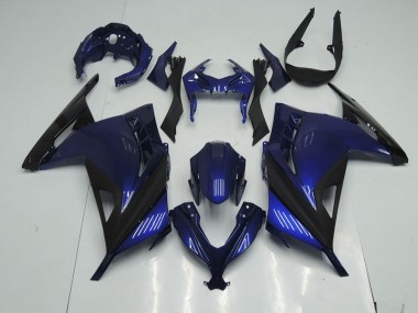 Carene Kawasaki ZX 300R 13-16 - Blu Nero