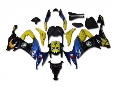 Carene Kawasaki ZX10R 08-10 - Blu Squalo