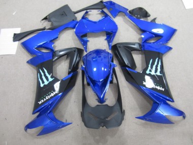 Carene Kawasaki ZX10R 08-10 - Nero Blu Monster