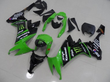 Carene Kawasaki ZX10R 08-10 - Verde & Nero Monster