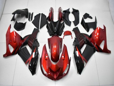 Carene Kawasaki ZX14R ZZR 1400 06-11 - Rosso Nero