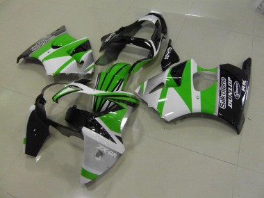 Carene Kawasaki ZX6R 00-02 - Verde Bianco Banda