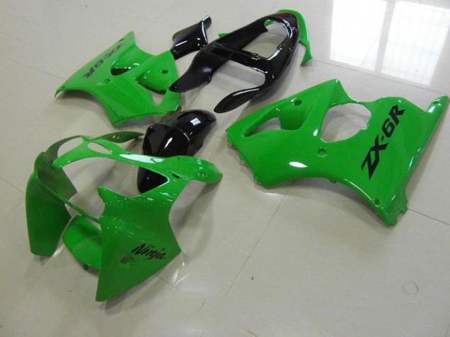 Carene Kawasaki ZX6R 00-02 - Verde Nero Coda