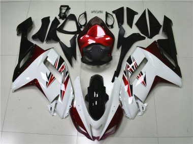 Carene Kawasaki ZX6R 07-08 - Bianco Nero Rosso