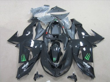 Carene Kawasaki ZX6R 07-08 - Nero Ninja Verde Monster