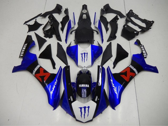 Carene & Plastica Yamaha R1 15-19 - Nero Blu