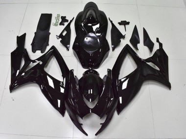 Carene Suzuki GSXR 600 / 750 K6 06-07 - Lucido Nero