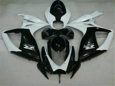 Carene Suzuki GSXR 600 / 750 K6 06-07 - Nero Bianco