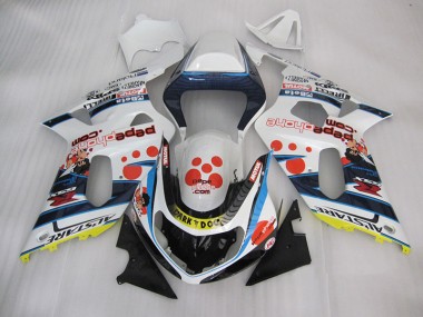 Carene Suzuki GSXR 600 K1 K2 K3 01-03 - Bianco Blu Dark Dog