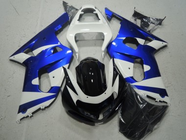 Carene Suzuki GSXR 600 K1 K2 K3 01-03 - Bianco Blu