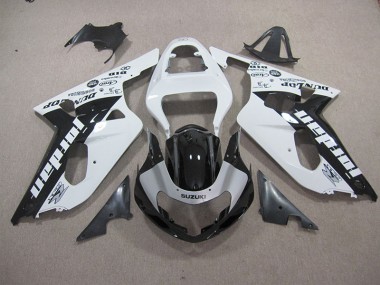 Carene Suzuki GSXR 600 K1 K2 K3 01-03 - Bianco Nero