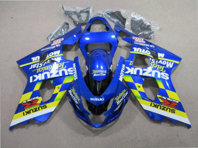 Carene Suzuki GSXR 600 K1 K2 K3 01-03 - Blu Telefunica Movistar