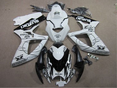 Carene Suzuki GSXR 600 K6 06-07 - Bianco Nero Corona Extra