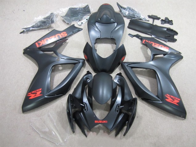 Carene Suzuki GSXR 600 K6 06-07 - Nero Rosso Decal