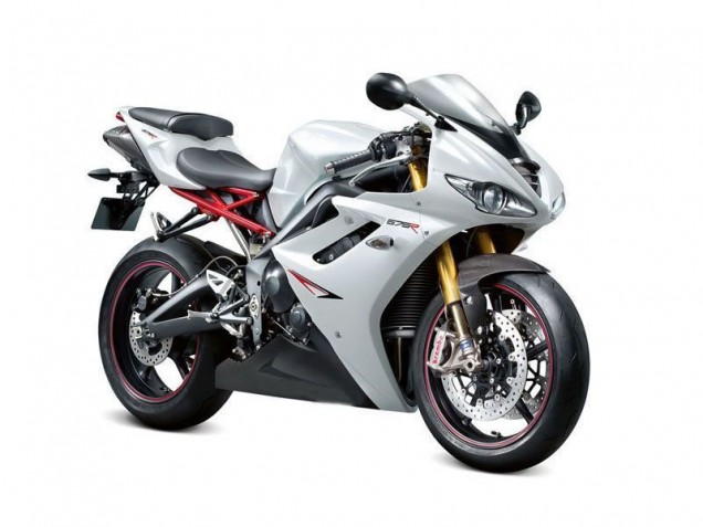 Carene Triumph Daytona 675 Triple 09-12 - Bianco Perla Nero