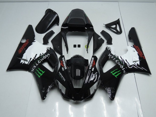 Carene Yamaha R1 00-01 - Nero Bianco Monster