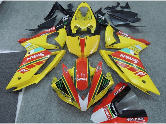 Carene Yamaha R1 07-08 - Giallo Rosso Swan