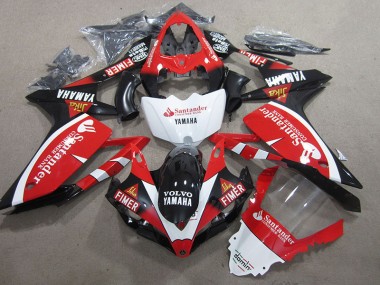 Carene Yamaha R1 07-08 - Nero Rosso Bianco Santander