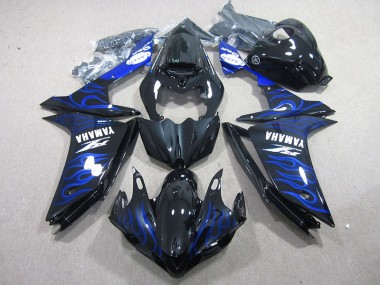 Carene Yamaha R1 07-08 - Nero con Blu Fiamma