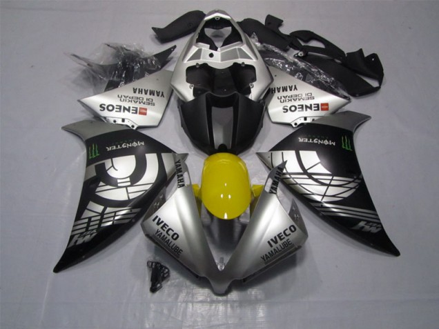 Carene Yamaha R1 12-14 - Nero Argento Iveco Yamalube Monster