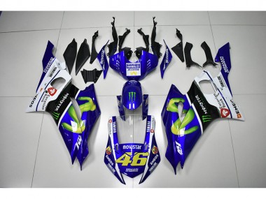 Carene Yamaha R6 17-23 - Monster Blu Movistar 46