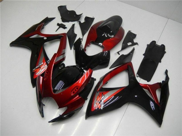 Kit Carenatura Iniezione Suzuki GSXR 600 / 750 K6 06-07 - Rosso Nero