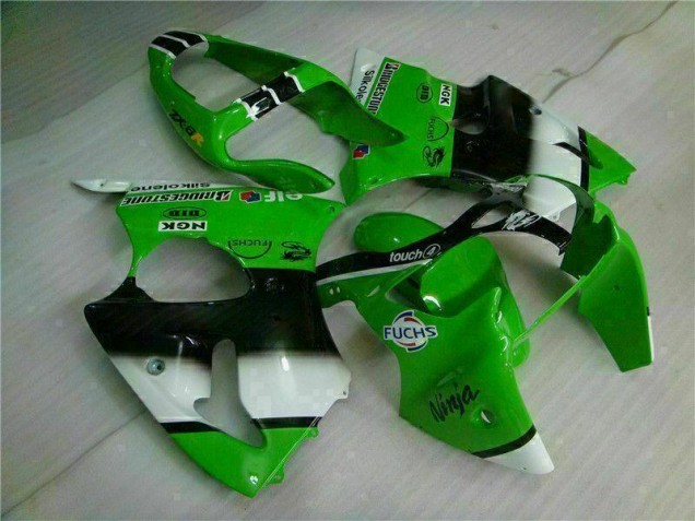 Kits Carenatura Iniezione Kawasaki ZX6R 00-02 - Verde Nero