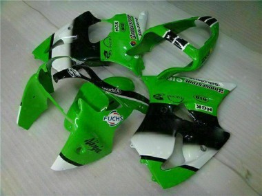 Kits Carenatura Iniezione Kawasaki ZX6R 00-02 - Verde Nero